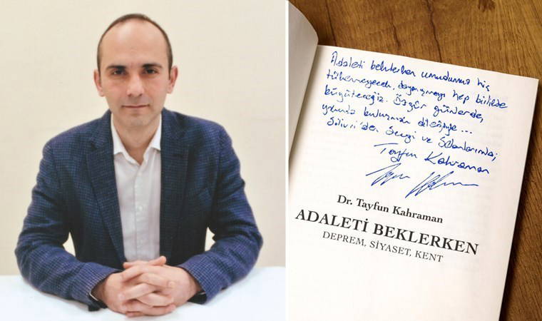 Tayfun Kahraman, Özel’e kitabını hediye etti: 'Özgür günlerde, yakında buluşmak dileğiyle...'