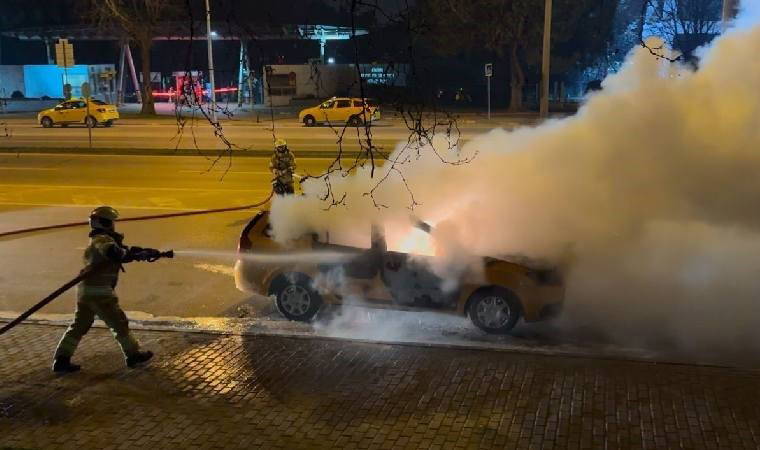 Bursa'da panik anları... Seyir halindeyken bir anda alev aldı!