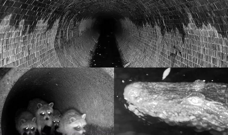 Kanalizasyonlar, vahşi yaşamla dolu...