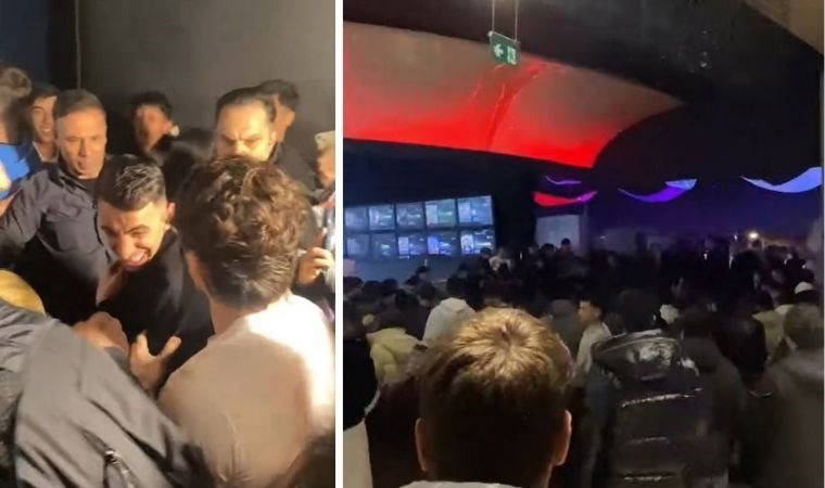 Film galasında izdiham! Çakal ve İbrahim Tilaver’in hayranları kavga etti, yangın tüpü sıkıldı