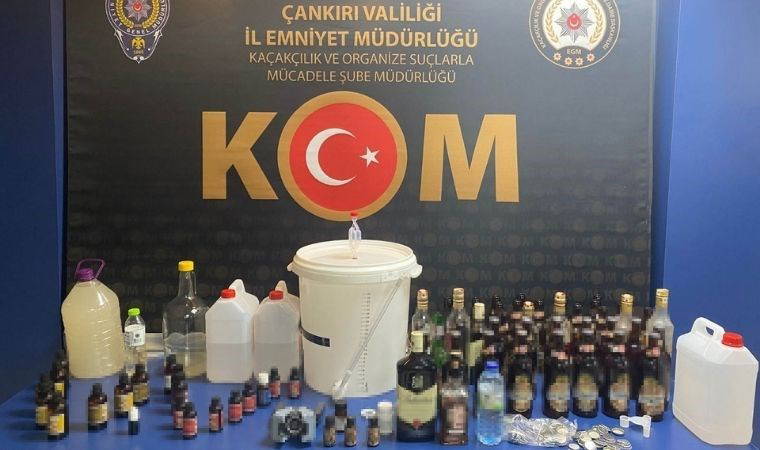 Çankırı'da 'sahte içki' operasyonu: 5 gözaltı