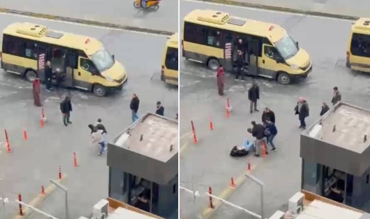 Yer İstanbul... Minibüs şoförü tartıştığı yolcuyu darbetti!