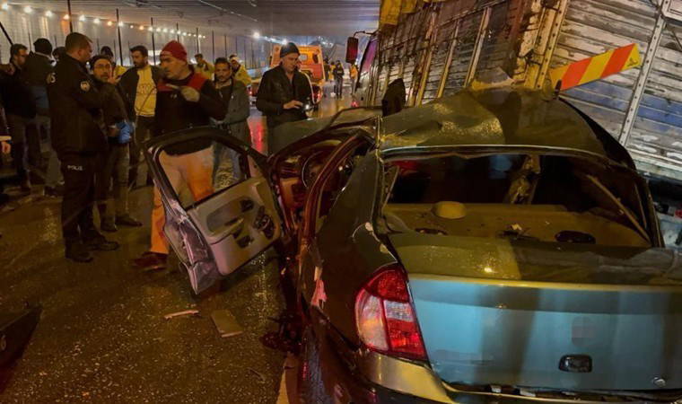 Alt geçitte zincirleme kaza: 1 ölü, 1’i ağır 4 yaralı