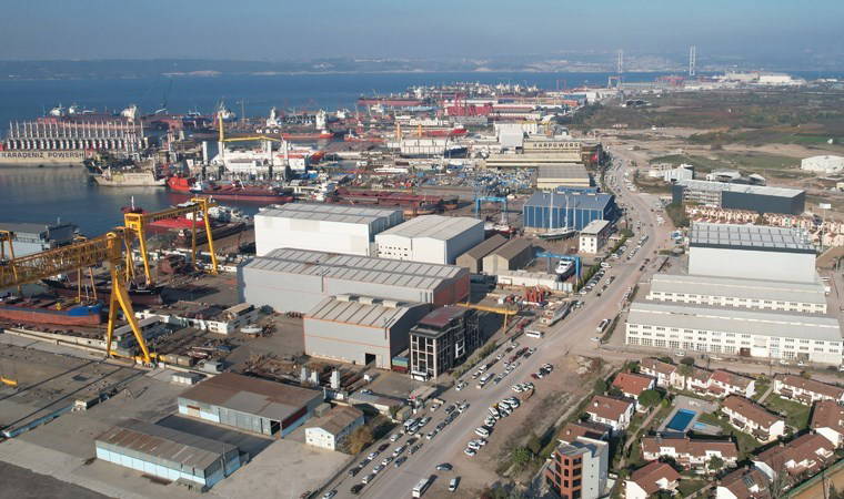 Yalova'da panik anları! Tersanede tüp patladı: 4 işçi yaralandı