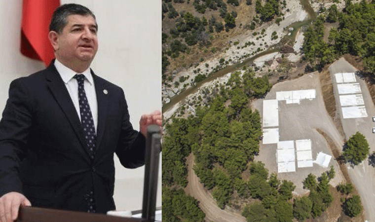 Olmayan gölete boru hattı çekiliyor!