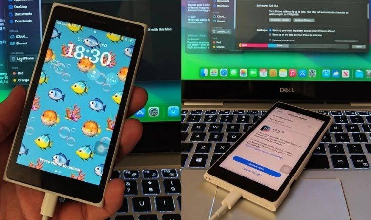 Nokia ve iPhone bir araya geldi! İşte NokiApple LumiPhone 1020 SE