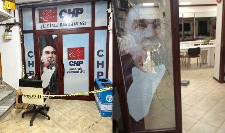 CHP Şile İlçe Başkanlığı'na taşlı saldırı