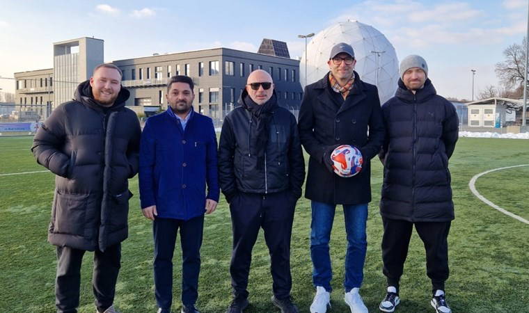 Hakan Bilal Kutlualp ATFF Futbol Akademi Başkanı Sedat Aydemir'i ziyaret etti