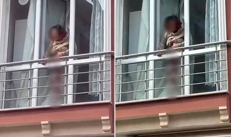 Eşi ile 5 yaşındaki kayınbiraderini bıçakladı: Yaralı kadın kanlar içinde camdan feryat etti!