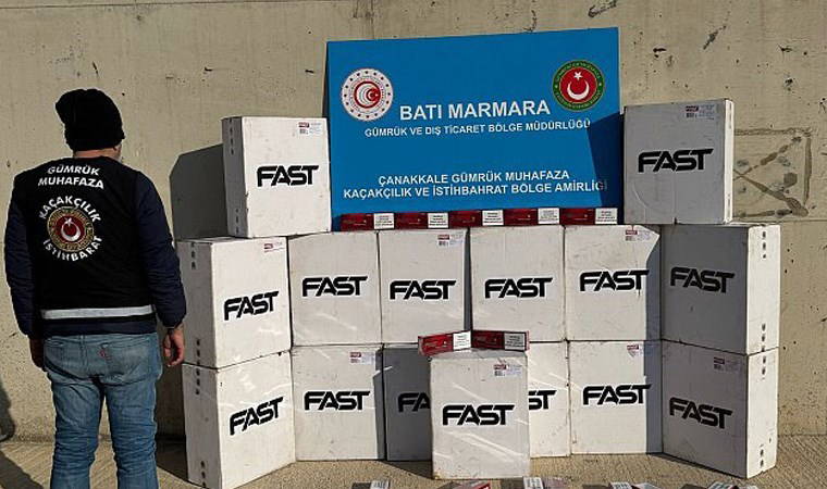 Çanakkale’de Panama bayraklı yük gemisine baskın: Tam 7 bin 500 paket...