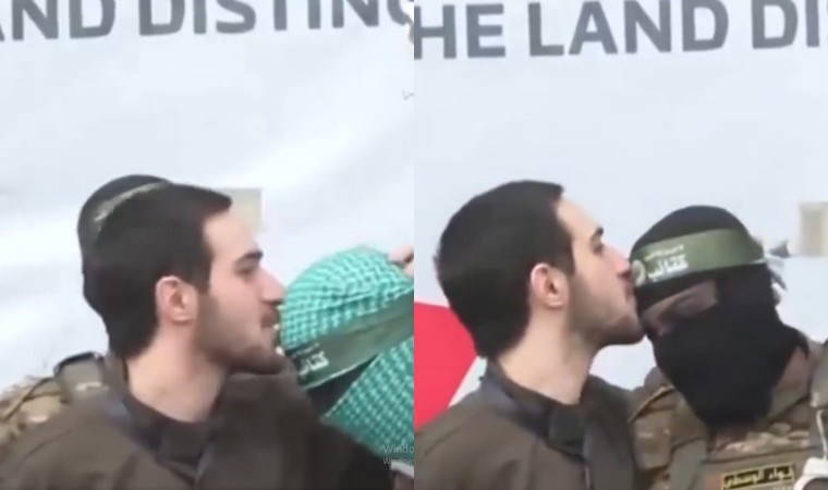 Esir takasında yedinci tur: İsrailli esir, Hamas mensubunu alnından öptü