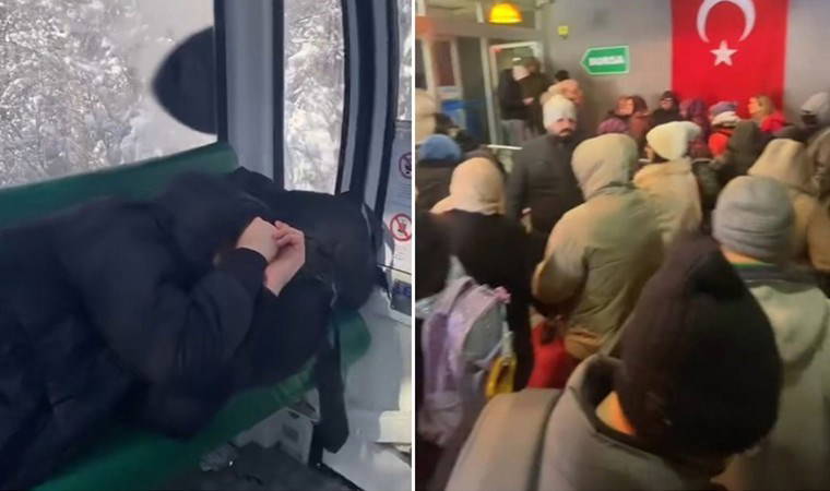 Uludağ'da, teleferikte mahsur kaldılar: Nedeni açıklandı