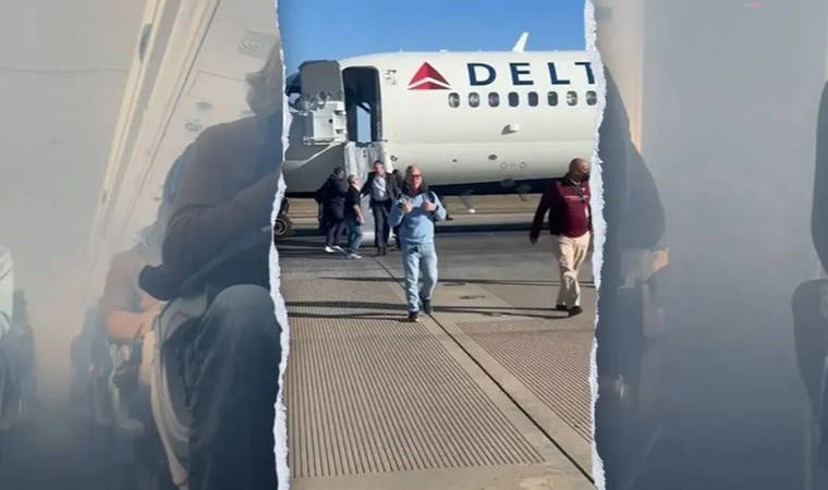 Havada panik anları: Kabinde duman görüldü, yolcular tahliye edildi