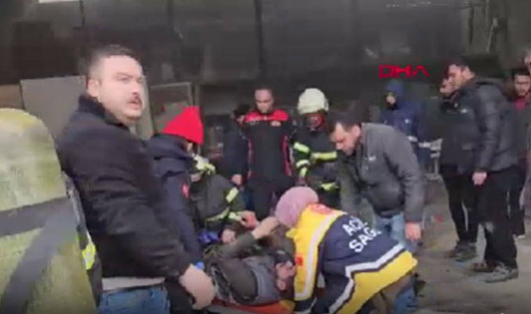 Sobaya dökülen tiner parladı! 1 işçi feci şekilde yaralandı