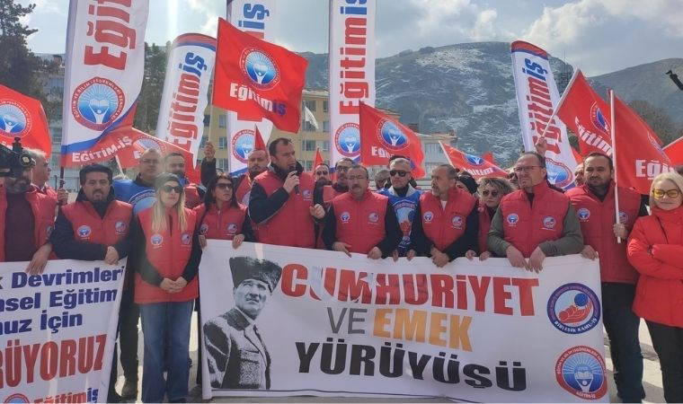 Eğitim-İş Genel Başkanı Kadem Özbay'dan iktidara tepki: 'Atatürk ismine tahammülünüz yok'