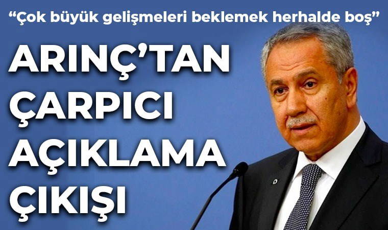 Bülent Arınç'tan 'Öcalan' yorumu: 'Yeni bir şey duymadım'