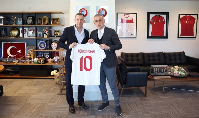 Shevchenko'dan TFF Başkanı Hacıosmanoğlu'na ziyaret