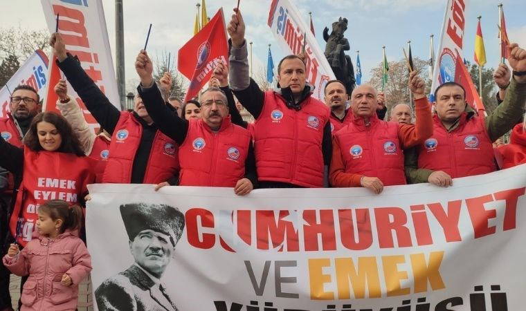 Eğitim-İş Genel Başkanı Kadem Özbay Polatlı'dan seslendi: 'Cumhuriyetin mirasını yağmalıyorlar'