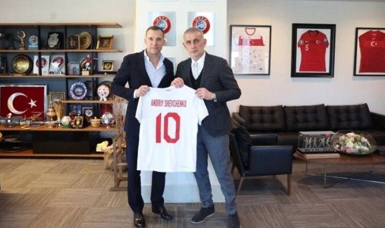Shevchenko'dan TFF Başkanı Hacıosmanoğlu'nu ziyaret