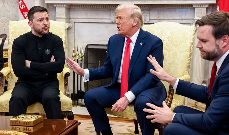 Son Dakika... Kameralar önünde tartışma: Trump ile Zelenski'nin ortak basın toplantısı iptal edildi