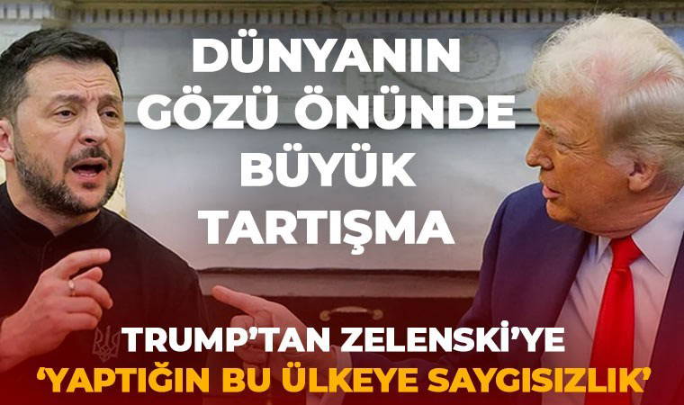 Son Dakika... Kameralar önünde tartışma: Trump ile Zelenski'nin ortak basın toplantısı iptal edildi