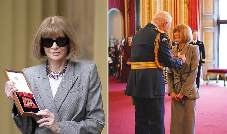 Vogue’un genel yayın yönetmeni Dame Anna Wintour, 'Kraliyet Nişanı'na layık görüldü