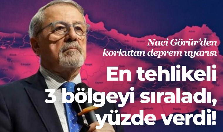 6 Şubat depremlerinin yıldönümünde Naci Görür’den korkutan deprem uyarısı: En tehlikeli 3 bölgeyi sıraladı, yüzde verdi!