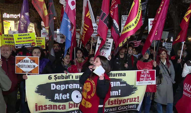 6 Şubat depremlerinde hayatlarını kaybeden anıldı: 'Saraylara patronlara değil deprem bölgesine bütçe sağlanmalıdır'
