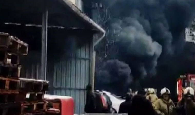 Başakşehir'de fabrika yangını