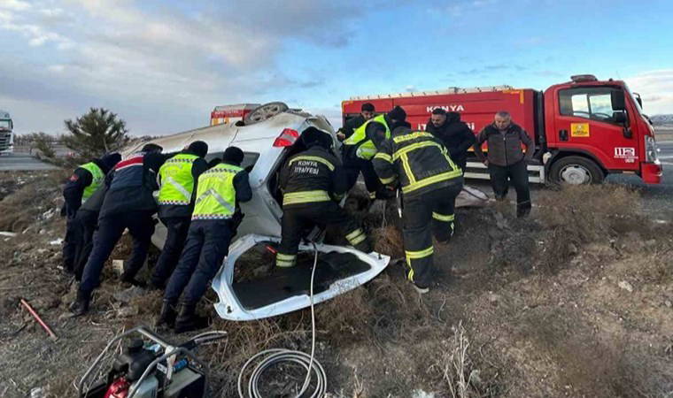 Hafif ticari araç takla attı: 6 aylık bebek kurtarılamadı