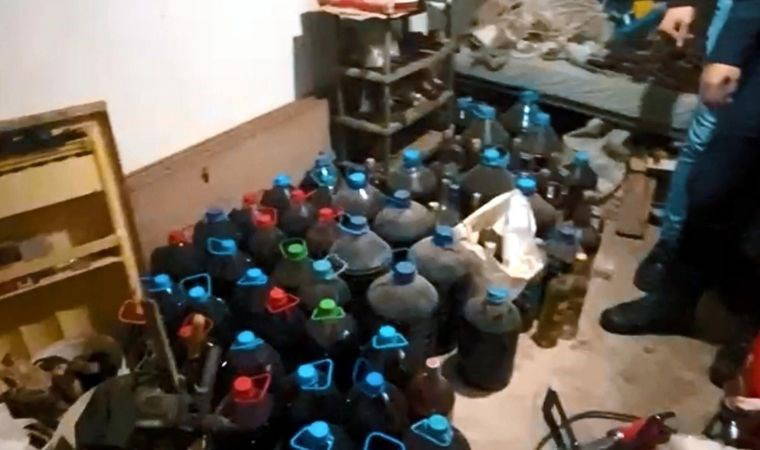 Tekirdağ'da 7 bin 104 litre sahte ve kaçak içki ele geçirildi