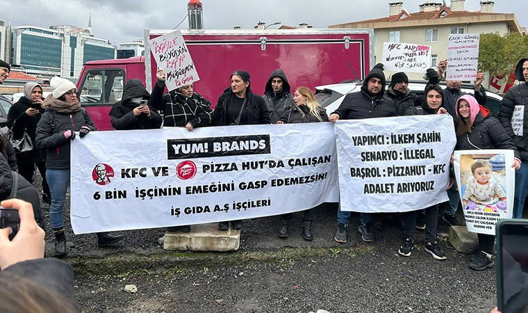 KFC ve Pizza Hut çalışanlarından protesto: Türkiye genelinde sokağa çıktılar!