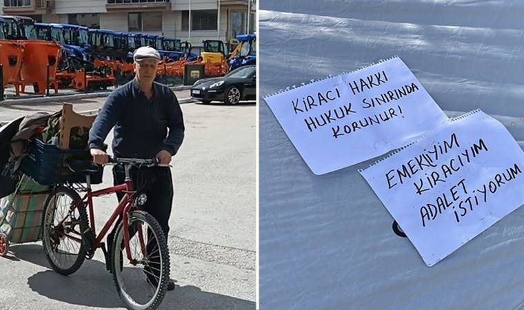 Mahkemenin kira artışı kararını protesto eden yurttaş, bisikletiyle Ankara'ya yola çıktı: 'Cumhurbaşkanlığı’na gideceğim'