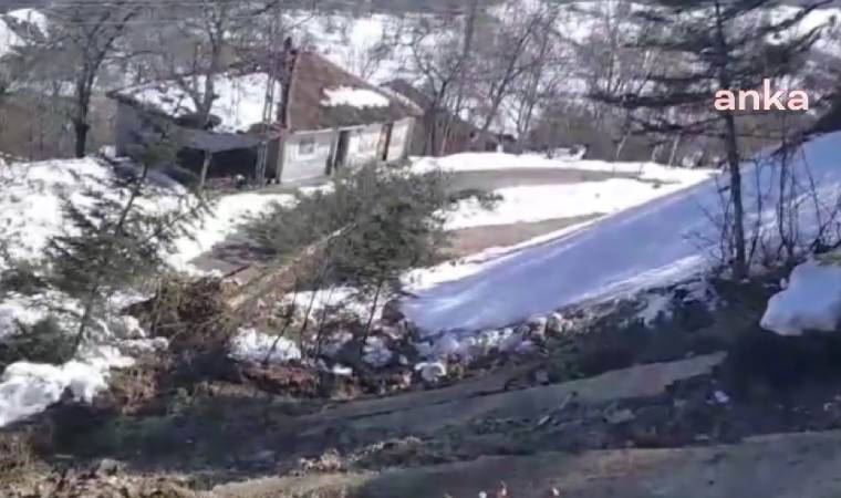 Sinop’ta heyelan: Köy yolu ulaşıma kapandı