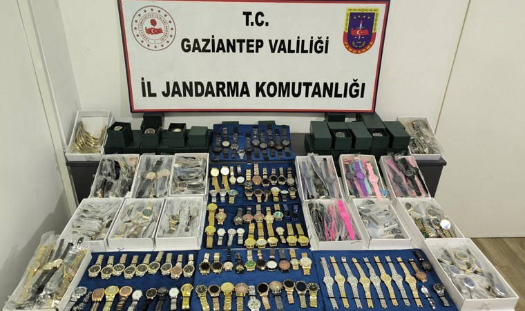 3 milyon TL değerinde! Gaziantep'te 'kaçak taklit saat' ele geçirildi