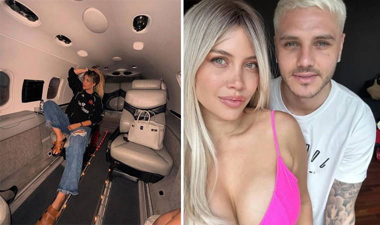 Tasarım çantaları, özel jet yolculuklarıyla biliniyordu: Wanda Nara hakkında 'borç batağında' iddiası