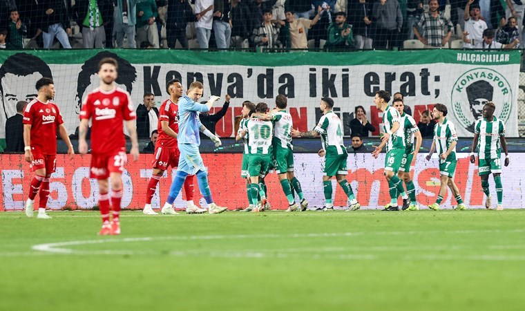 Konyaspor'dan 9 kişiyle kritik galibiyet: Beşiktaş'a derbi öncesi soğuk duş