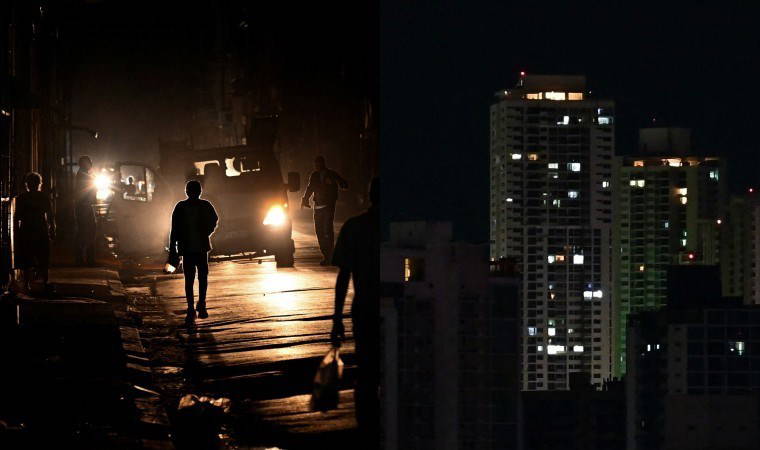 Trafo patlaması ülkeyi karanlığa gömdü