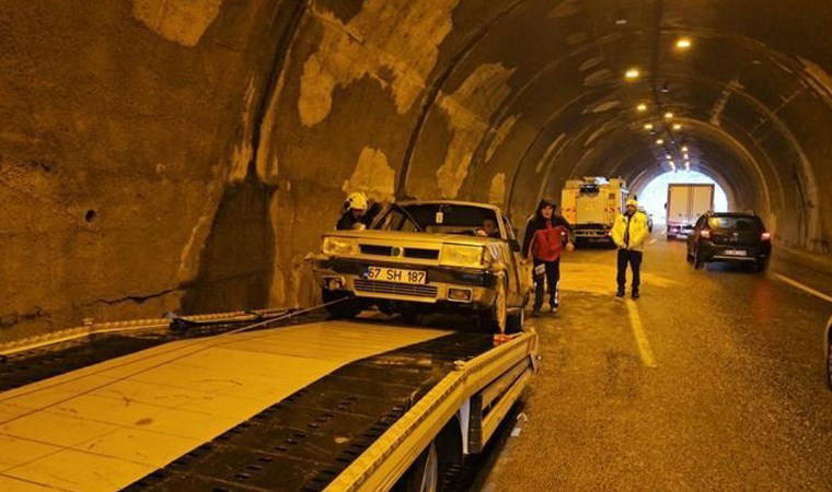 Faciadan dönüldü! Zonguldak'ta tünelde kaza: 1 kişi yaralandı