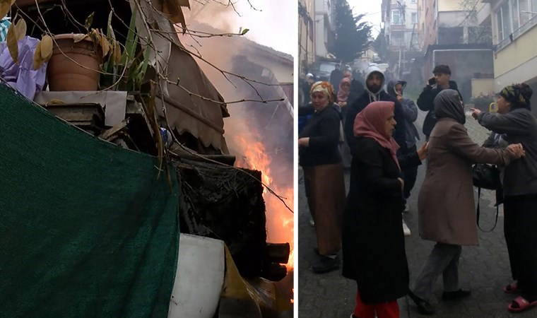 Ataşehir'de gecekonduda 'yangın' paniği: Komşulardan ev sahibine tepki!