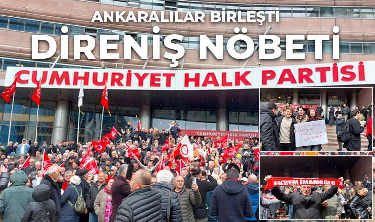 CHP Genel Merkezi'nde 'demokrasi nöbeti' başladı