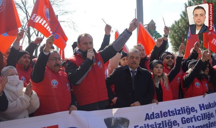 Eğitim-İş’in ‘Cumhuriyet ve Emek Yürüyüşü’ Ankara’da düzenlenen miting ile sona erdi: Karanlığı yeneceğiz