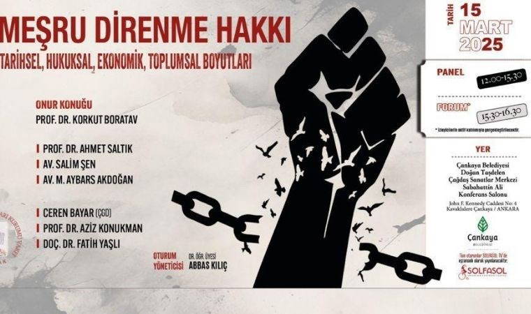 TİHAK’tan ‘Meşru Direnme Hakkı: Tarihsel, Hukuksal, Ekonomik, Toplumsal Boyutları’ etkinliği