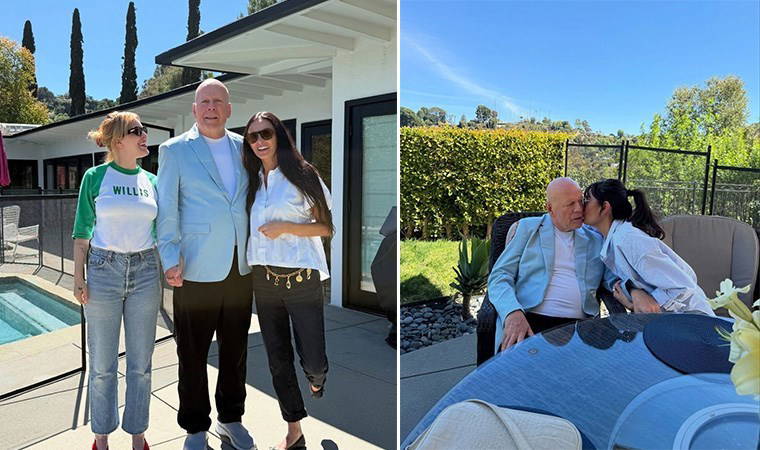 Demi Moore, Bruce Willis'in son halini paylaştı!