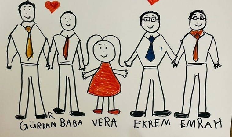 Tayfun Kahraman'ın kızı Vera, İmamoğlu için resim çizdi: 'Babamı aldılar önce, şimdi amcalarımı da aldılar'