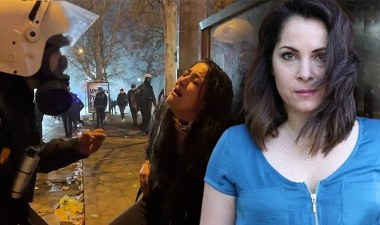 Oyuncu Sevinç Erbulak'tan polise sert tepki: 'O eylem kanunsuz değil senin o gençlere yaşattığın zorbalık kanunsuz'