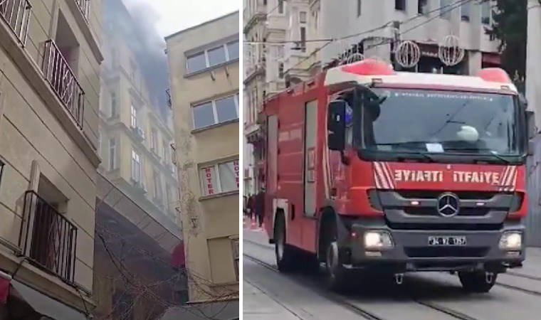 Son Dakika... Beyoğlu'nda tarihi pasajda yangın