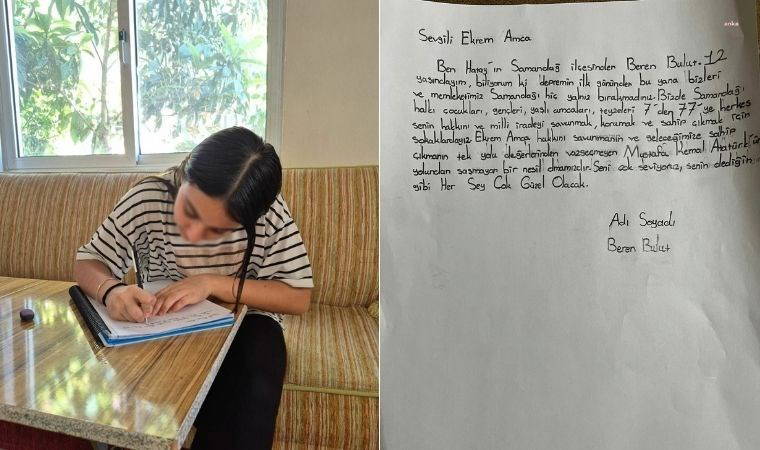 Hataylı çocuktan Ekrem İmamoğlu'na mektup: 'Samandağ’ı hiç yalnız bırakmadınız'