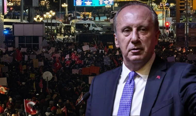 Son Dakika... Ankara'da emniyet güçleri girişi kapattı: Eylem adresi değişti! Muharrem İnce Akın Gürlek'e seslendi