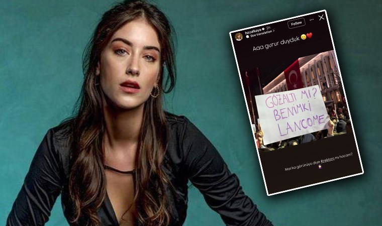 Hazal Kaya, kozmetik markasıyla 'İmamoğlu' eylemlerine destek paylaşımı yaptı: Sosyal medyada tepki yağdı!